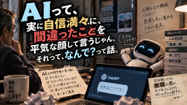 AIって、実に自信満々に、間違ったことを平気な顔して言うじゃん。それって、なんで？って話。