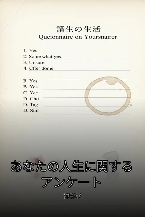 あなたの人生に関するアンケート